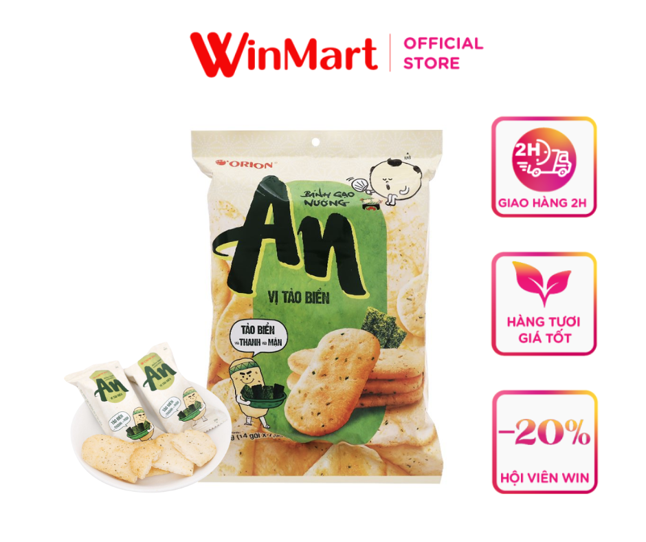 [Siêu thị WinMart] - Bánh gạo nướng Orion An vị tảo biển 111.3g