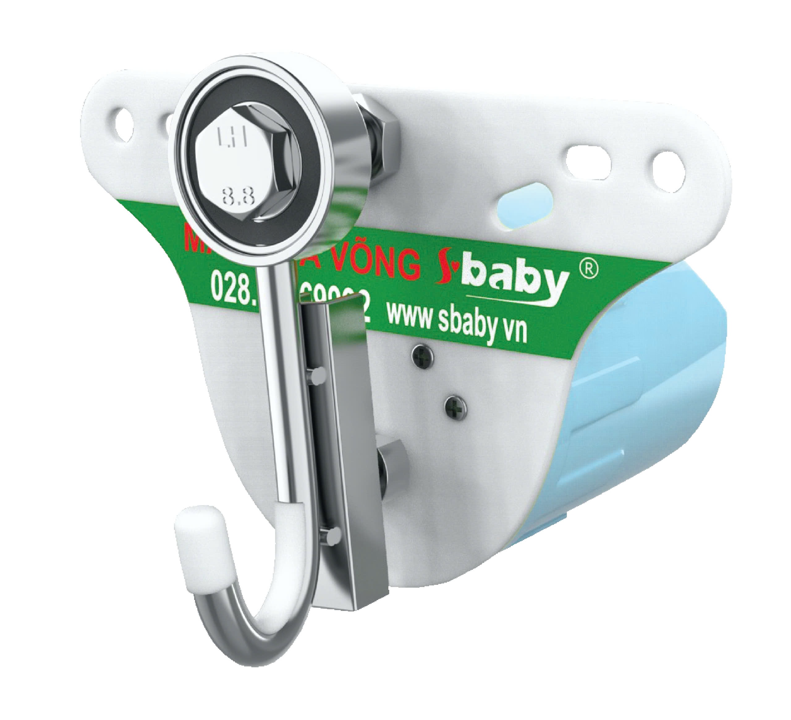 Máy đưa võng tự động sbaby sh20 cao cấp dùng điện - pin sạc dự phòng