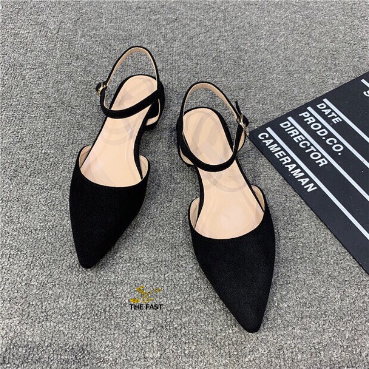 giày sabo thấp 1cm hậu dây sandals dễ đi NĐ77