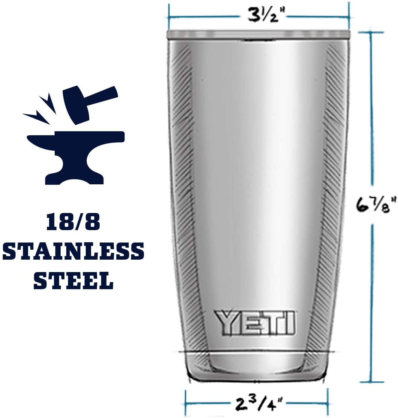 Ly giữ nhiệt YETI Rambler 20 Oz 600ml