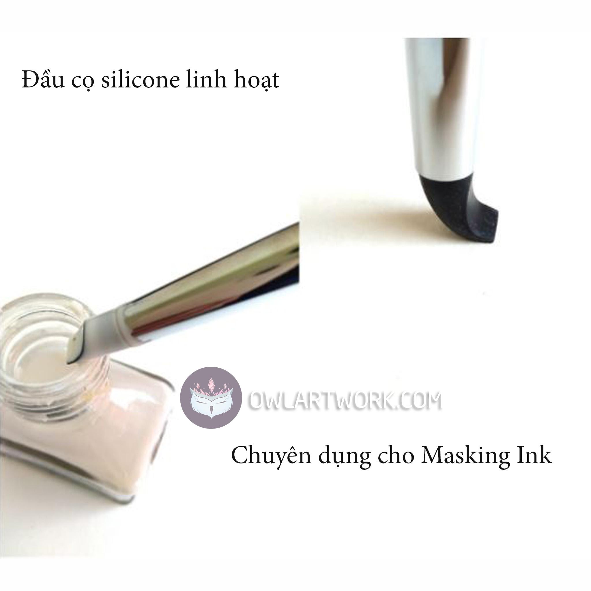 [HCM]Set 5 cọ Silicone dùng Cho Keo Chặn Màu