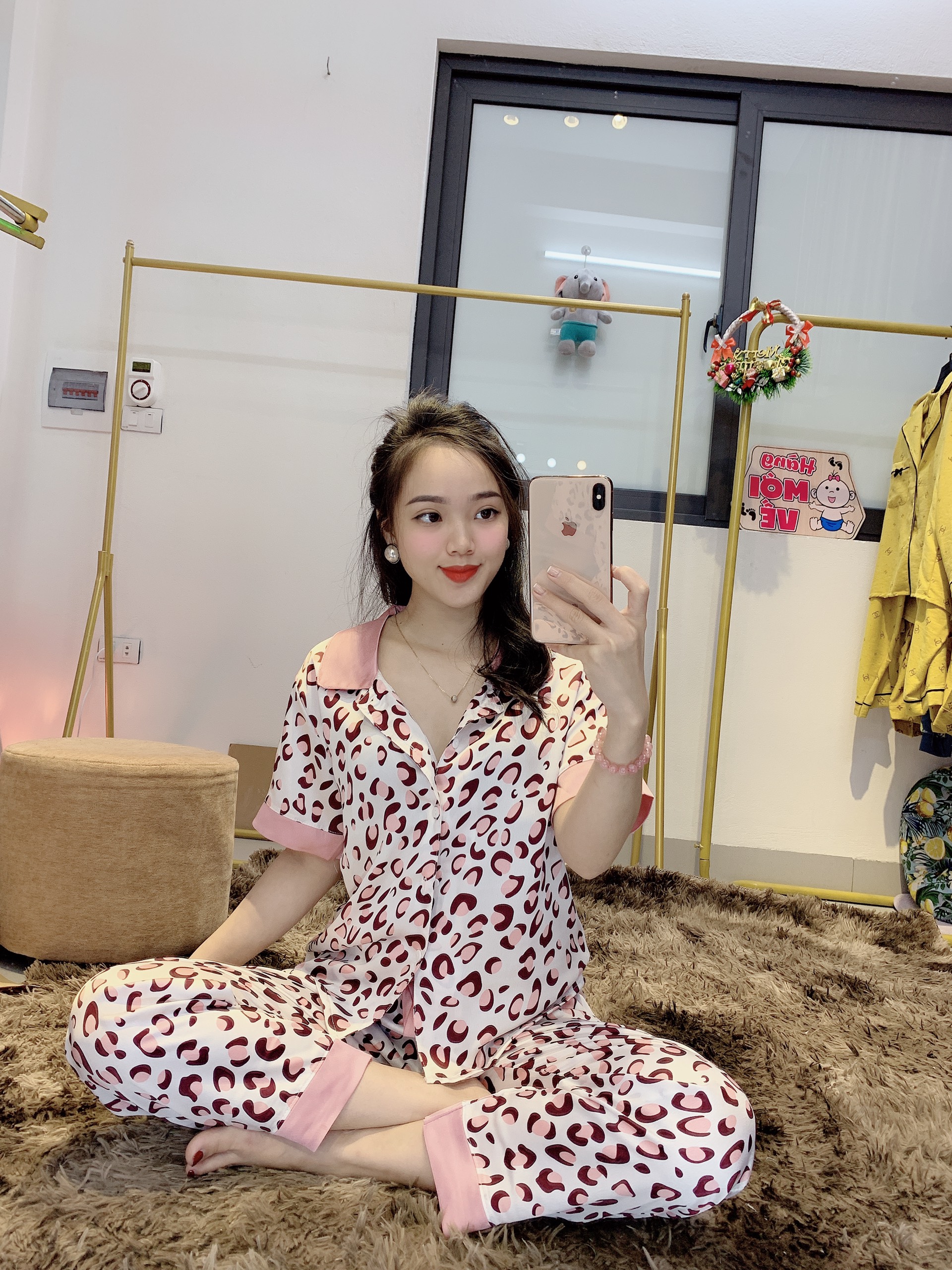 Bộ pijama Lụa Jume Tay Ngắn Quần Dài