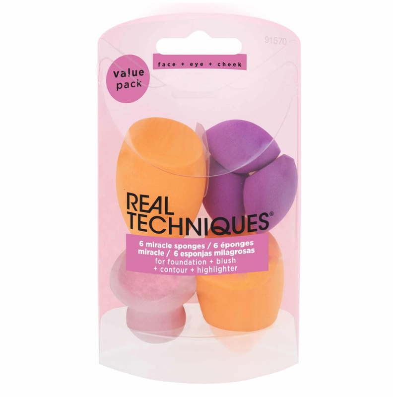 Bộ 6 bông mút trang điểm RT Real Techniques 6 Miracle Sponges