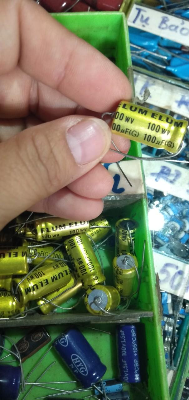 10 tụ loa 100uf 100v