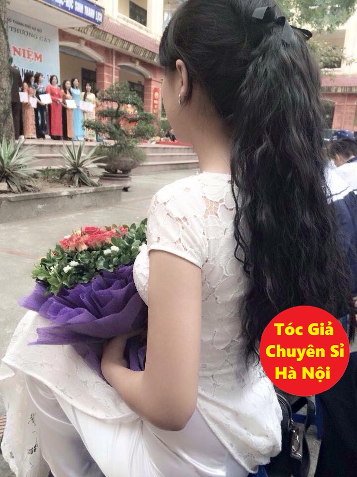 Tóc giả cột xù tơ cao cấp siêu dài 60cm