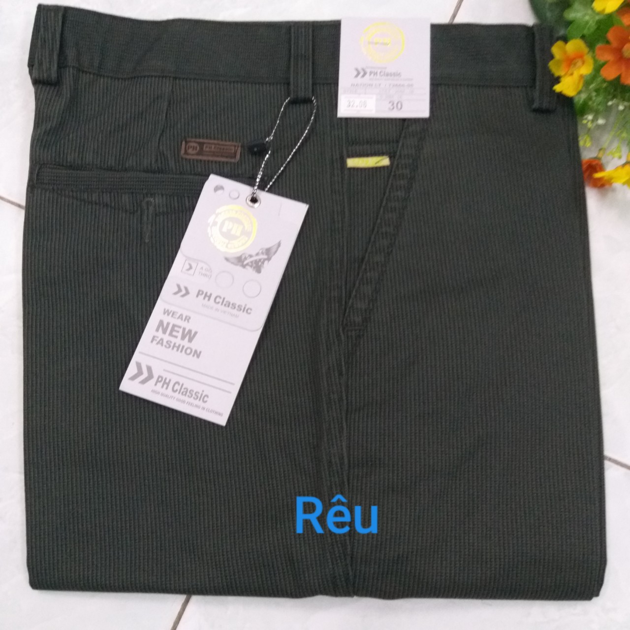 [HCM]Quần kaki trung niên caro MK032