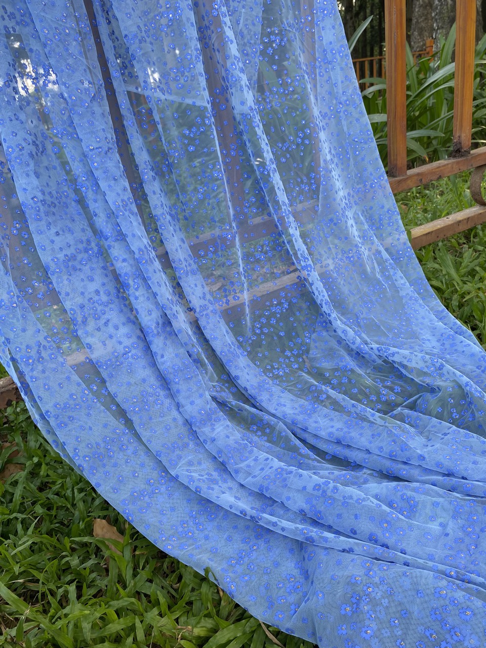 2m Vải Lưới Xanh Hoa Nhí