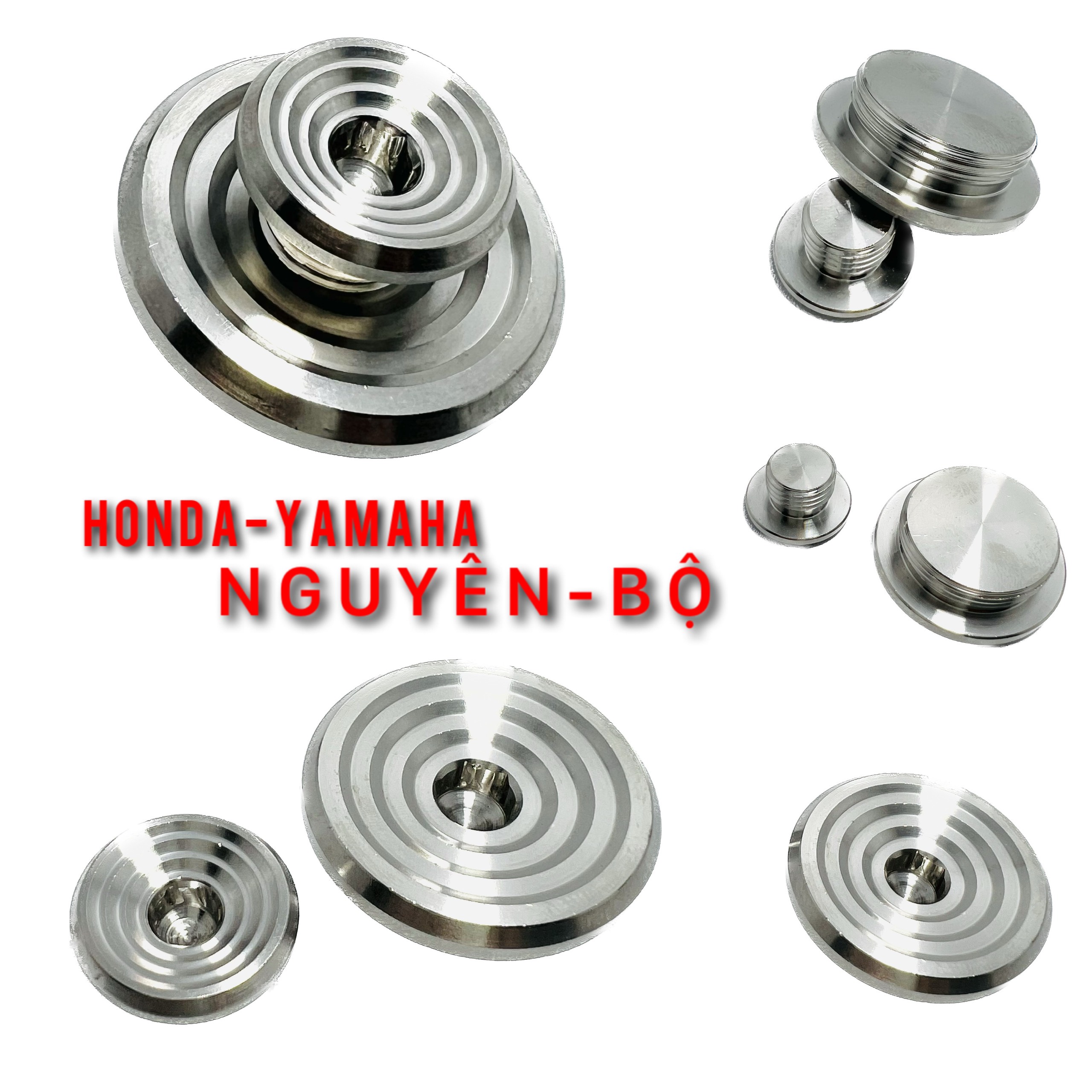 Ốc mâm lửa mẫu thái inox 304 dùng cho Hon và Ya