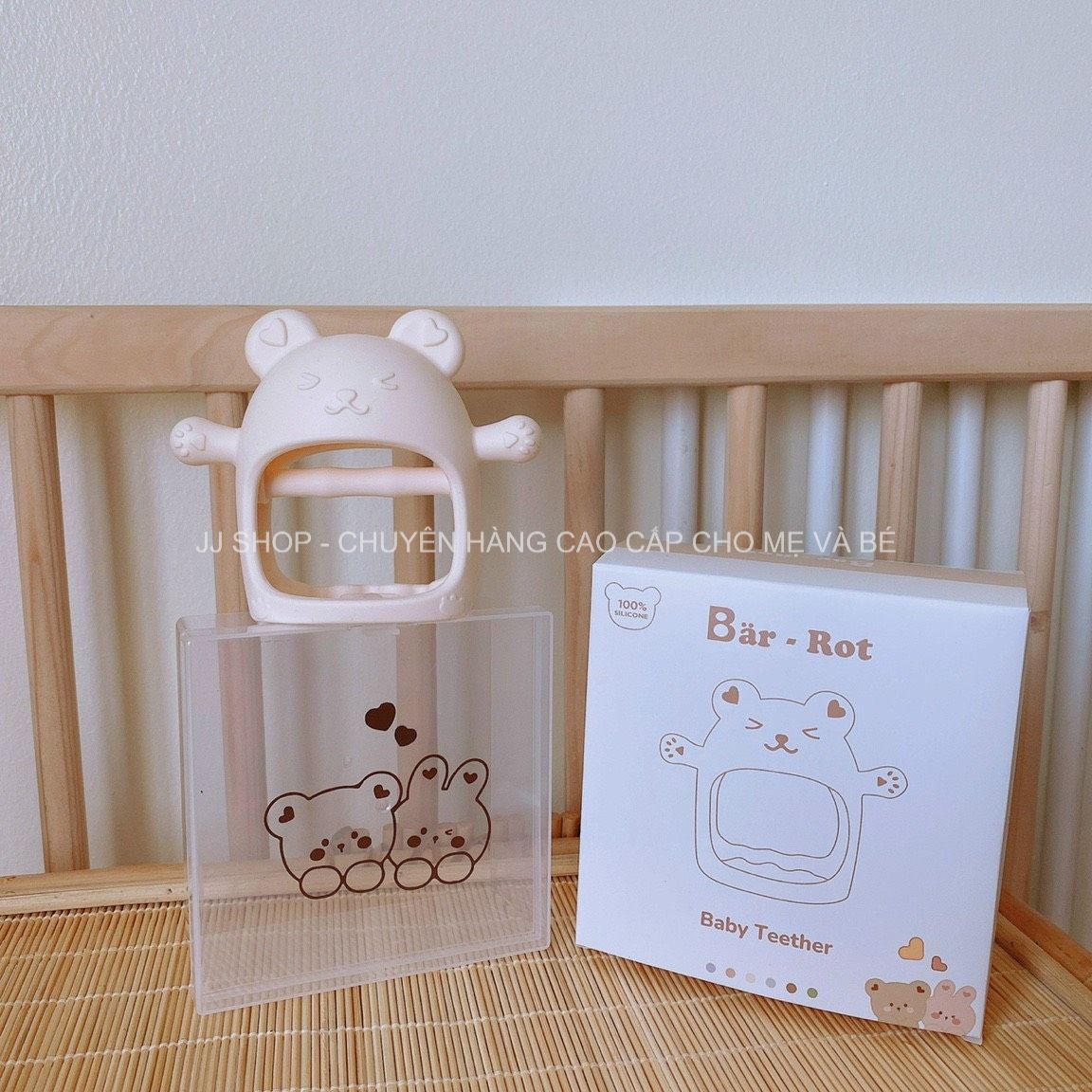 Gặm Nướu Eco Silicone BARROT Cho Bé < Kèm Hộp Đựng >