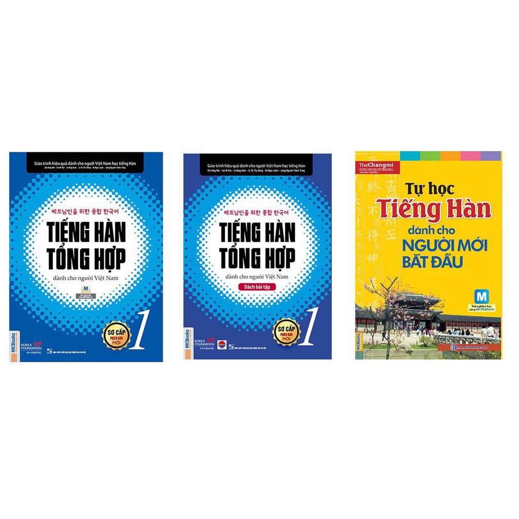 Sách - Combo Giáo trình Tiếng Hàn Tổng Hợp Sơ Cấp 1 Và Tự Học Tiếng Hàn cho người mới bắt đầu Tặng sổ tay