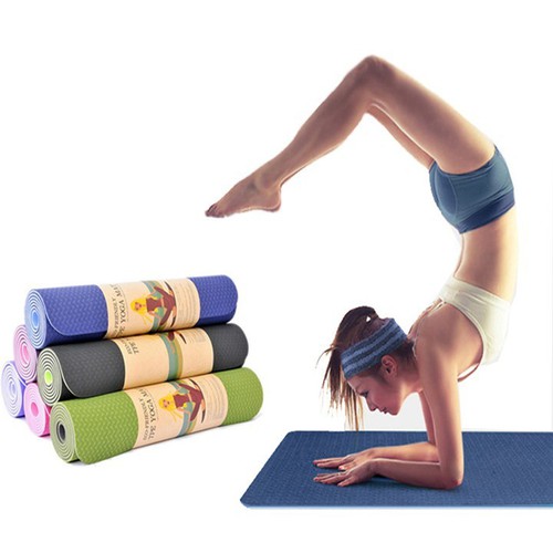 [HCM][CAO CẤP - TẶNG TÚI] THẢM TẬP YOGA TPE CAO CẤP 2 LỚP DÀY