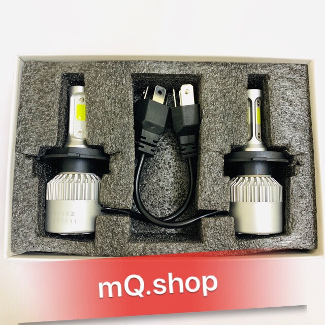 ĐÈN PHA LED C6 3 TIM LED H4 (GIÁ 1 BÓNG)  ĐÈN PHA LED C6 / X7 SÁNG MẠNH
