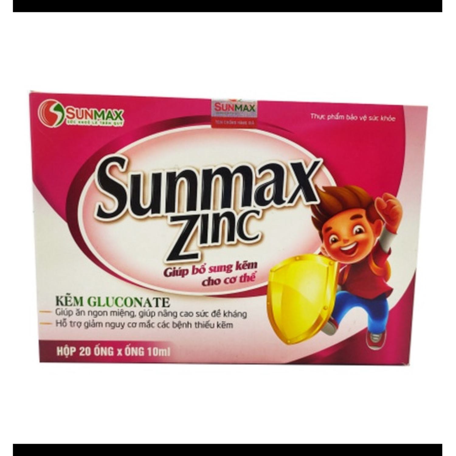 [Nhập RS0822 giảm 30k cho đơn 99k][Nhà thuốᴄ Winhealth] Ống Sunmax ZinC Bổ Sung Kẽm -ống 10ml