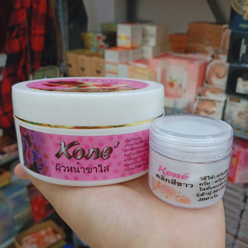 Combo Siêu kích trắng Kone và Kem body Kone dưỡng ẩm trắng da Thái lan