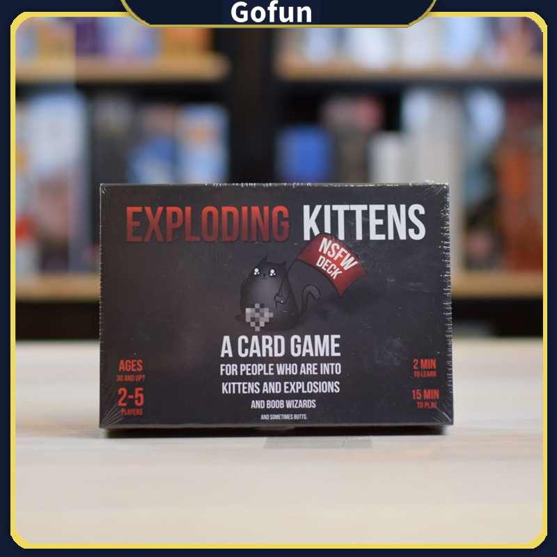 Exploding Kittens: NSFW Edition (Explicit Content - ADULTS ONLY!) Card Board Game Party Laminating Film Water Proof