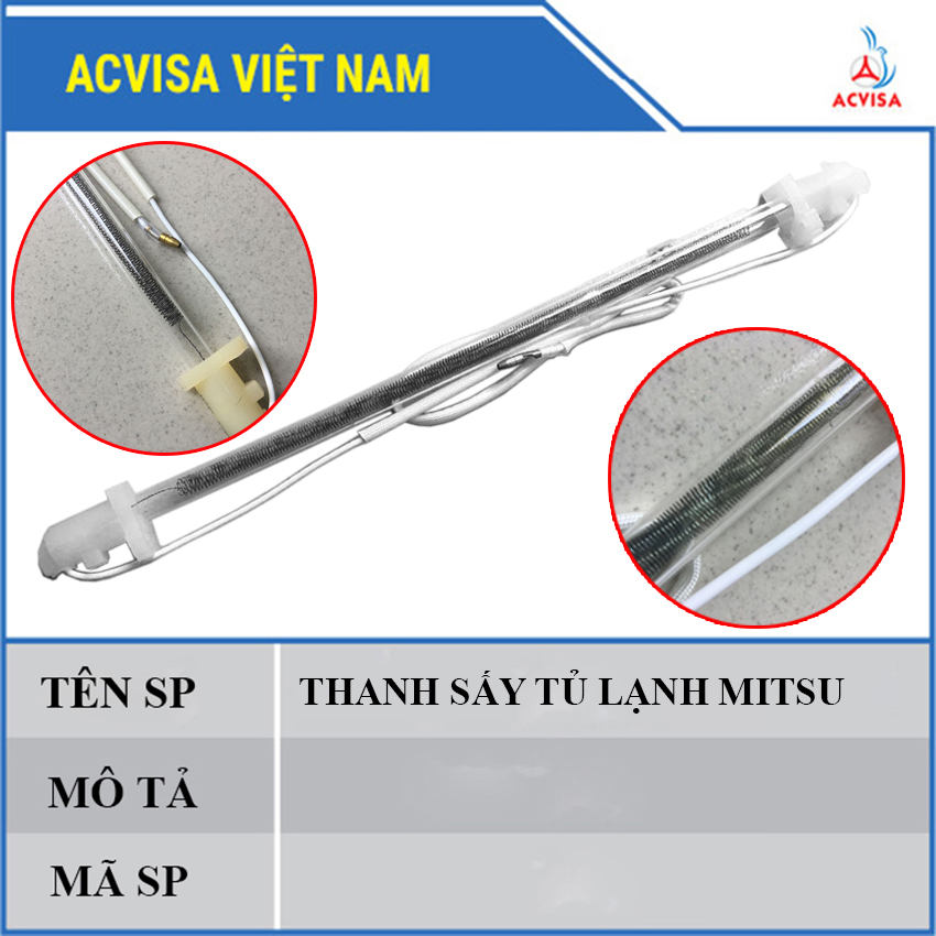 Combo 3 Thanh Sấy Tủ Lạnh MITSHU 12 inch kép
