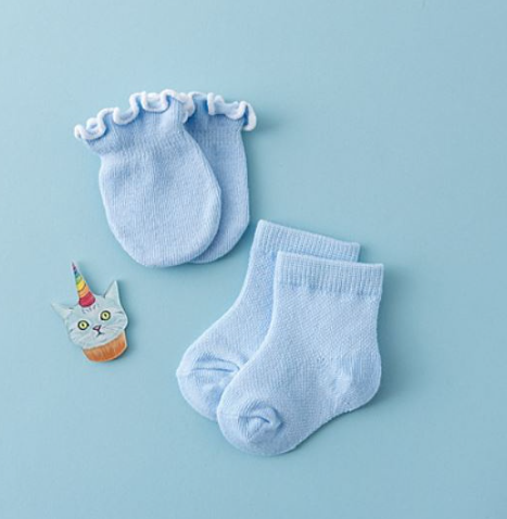 Set bao tay và tất cho trẻ sơ sinh chất len
