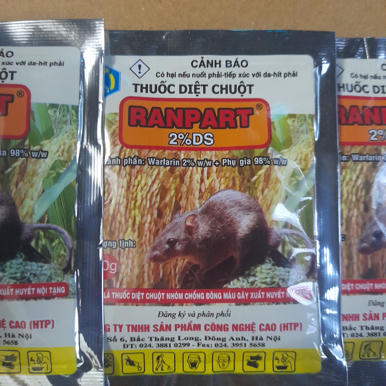 (Combo 2 hộp) THUỐC DIỆT CHUỘT Ranpart 2%DS