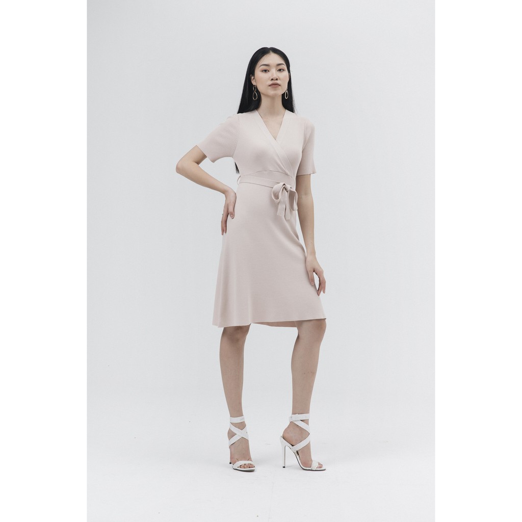 Đầm nữ xoè dệt kim IVY moda MS 42B7272