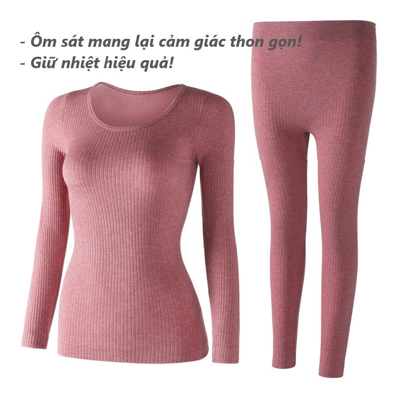 bộ ngủ len tăm dày dặn