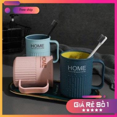 Cốc Đánh Răng Có Quai Chữ Home Cao Cấp Đa Năng