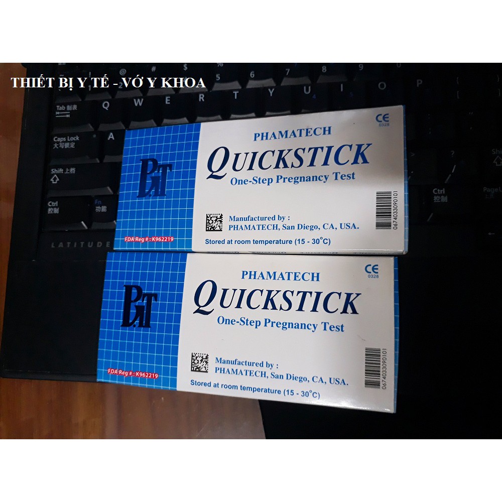 Que thử Thai QuickStick - Made In USA - Độ Tin Cậy Lên Đến 99% [Che Tên Kín Đáo Khi Giao Hàng]