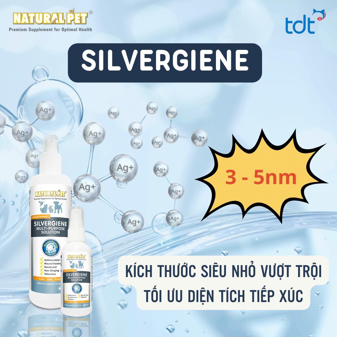XỊT NANO SILVER LÀM LÀNH VẾT THƯƠNG CHO THÚ CƯNG