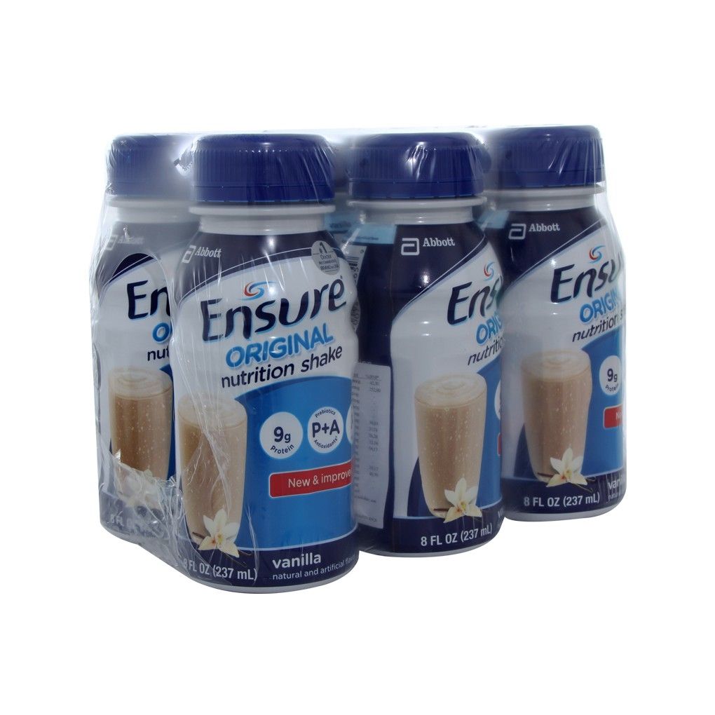 Lốc 6 chai Ensure original hương vani 6 chai x 237ml