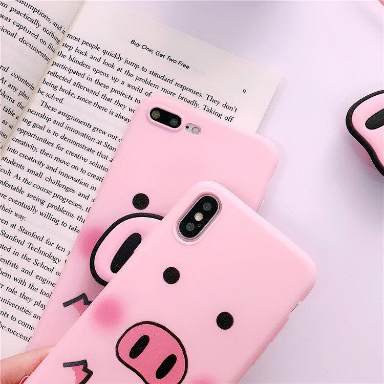 Ốp lưng mũi heo iPhone 5/5s, 6/6s, 6/6s plus, 7/8, 7/8 plus, X/Xs