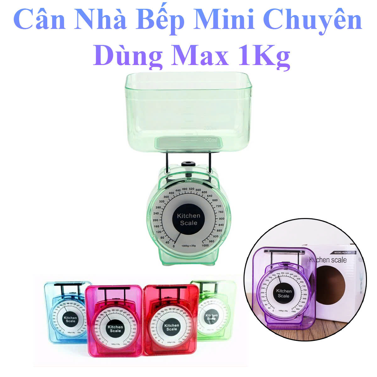 Cân Thực Phẩm Dùng Cho Nhà Bếp Mini Max 1kg