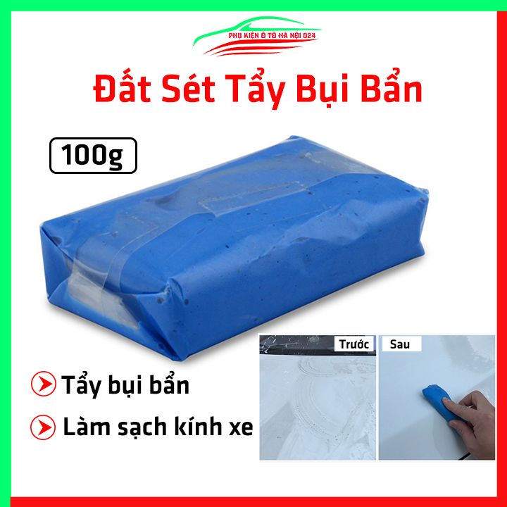 Đất sét tẩy bụi sơn ô tô 100g, làm sạch kính, dầu mỡ cho xe  hơi tiện dụng