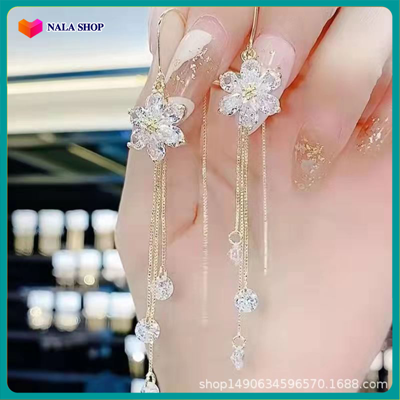 Bông tai kiểu OH139 xinh xắn kiểu dáng đính đá phong cách thanh lịch thích hợp đi dạo BSTKD -