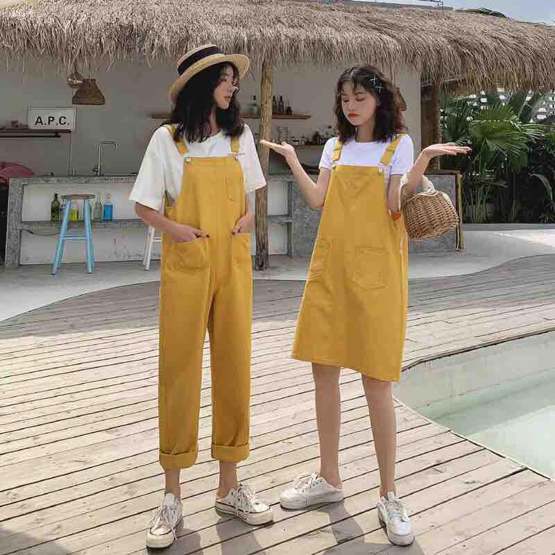 Quần yếm/Váy yếm dễ thương chất kaki siêu đẹp