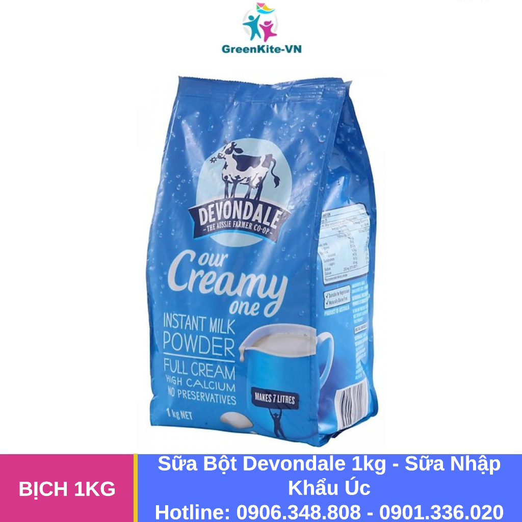 Sữa DEVONDALE Bột - Bịch 1kg - Sữa Úc Nhập Khẩu
