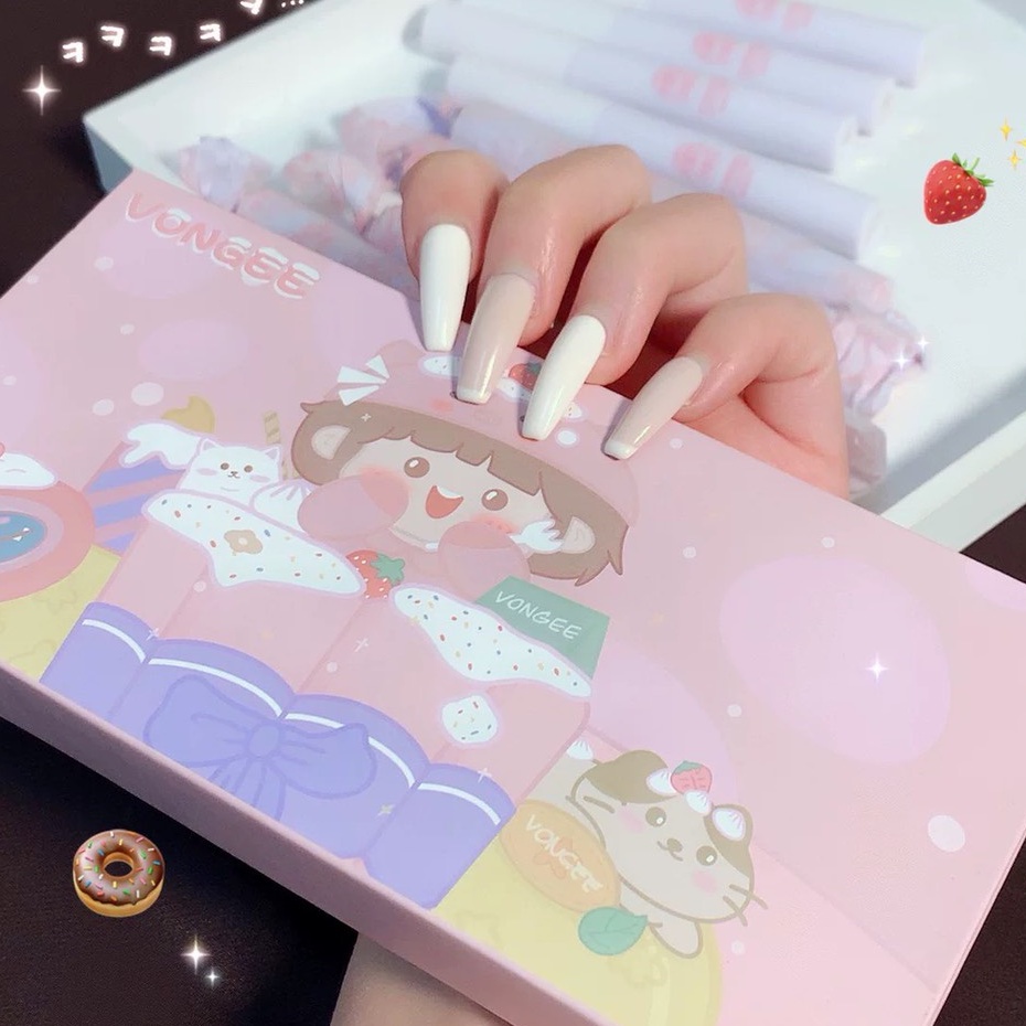 Hộp 4 cây son kẹo Vongee hộp hồng