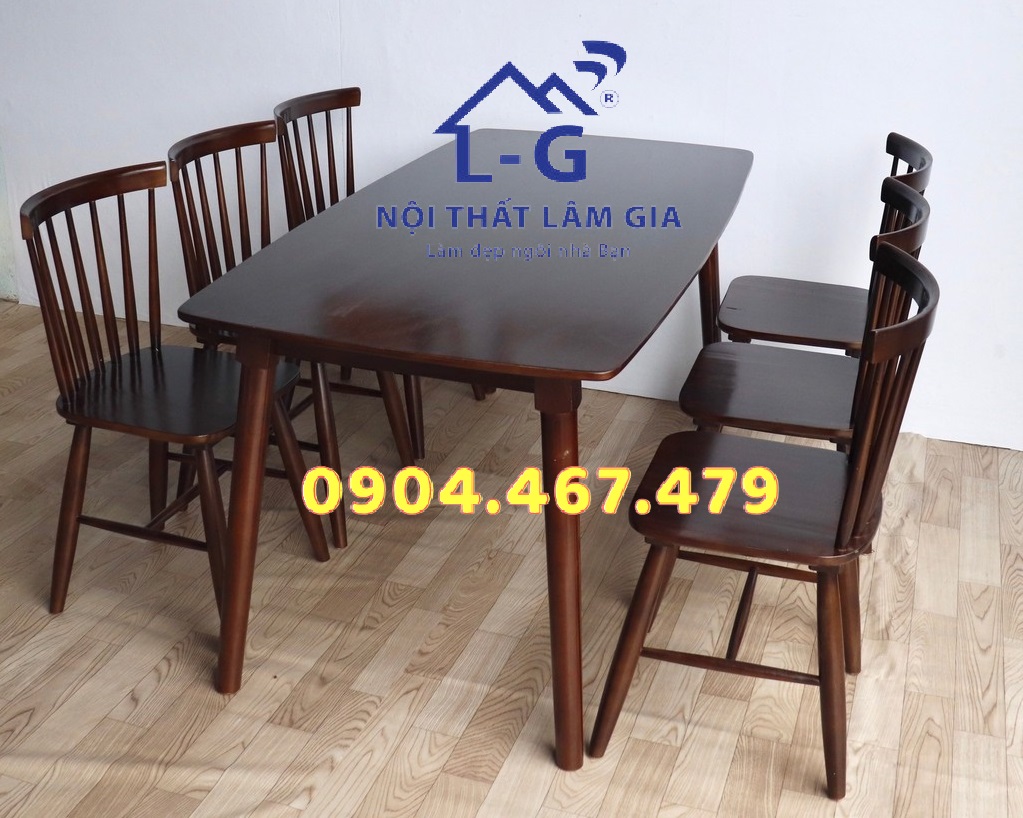 Bộ Bàn ăn 4 ghế gỗ mango  [Ship hoả tóc HCM]