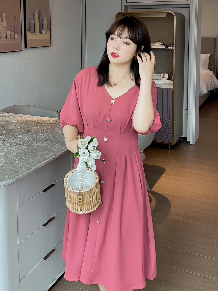Đầm xòe tiểu thư bigsize cao cấp - BSa1121