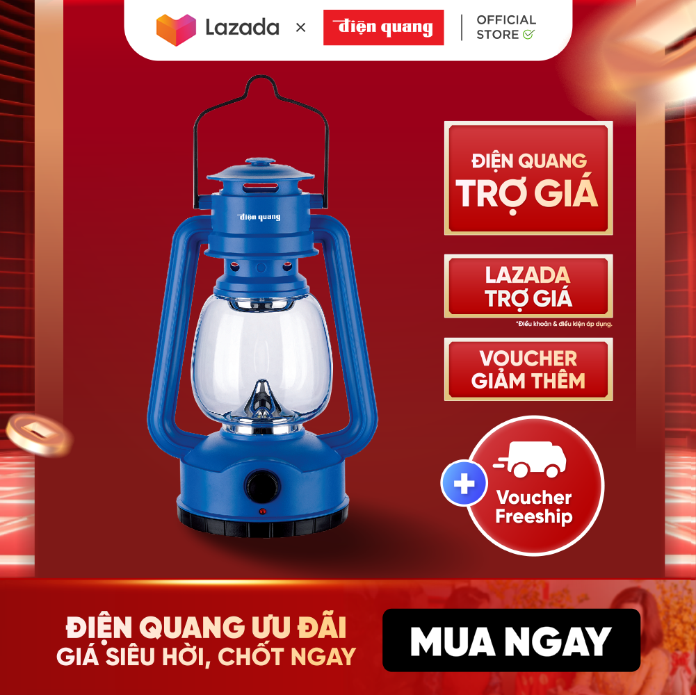 Đèn sạc Led Điện Quang ĐQ PRL04 B (0.5W, ánh sáng trắng, xanh dương)