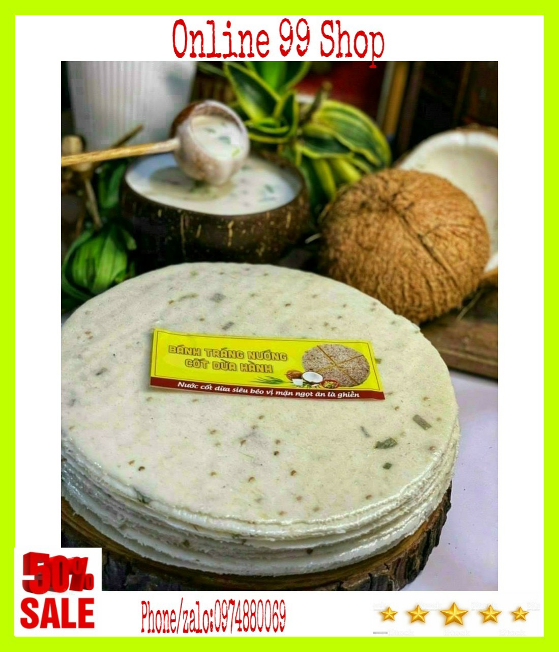 (Freeship) Bánh phồng nếp mặn Sơn Đốc Bến Tre- chọn nhiều vị