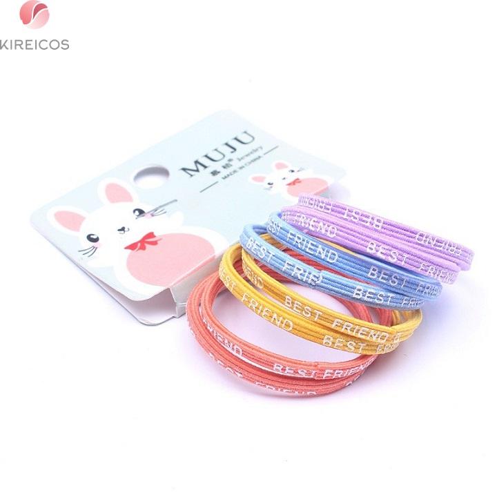 Set 8 Dây Cột Tóc Cho Bé Nhiều Màu