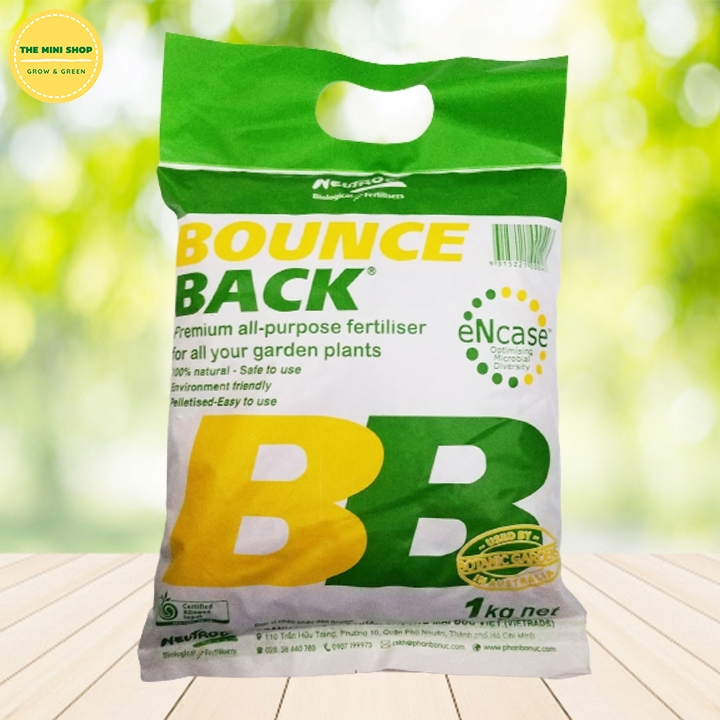 Phân hữu cơ đậm đặc dạng viên cao cấp Bounce Back Úc 1Kg