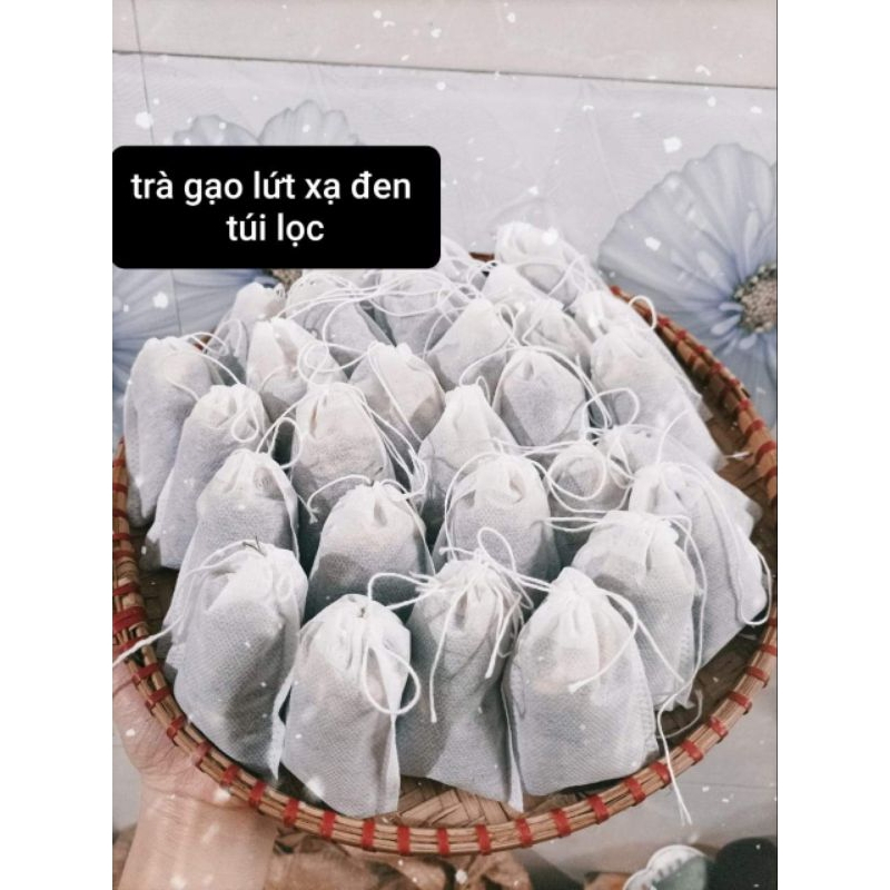 Trà gạo lứt xạ đen túi lọc - túi zip 30 gói