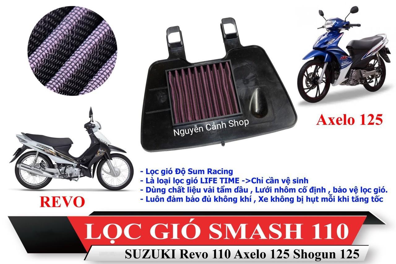 lọc gió XE AXELO ĐỘ lưới đỏ
