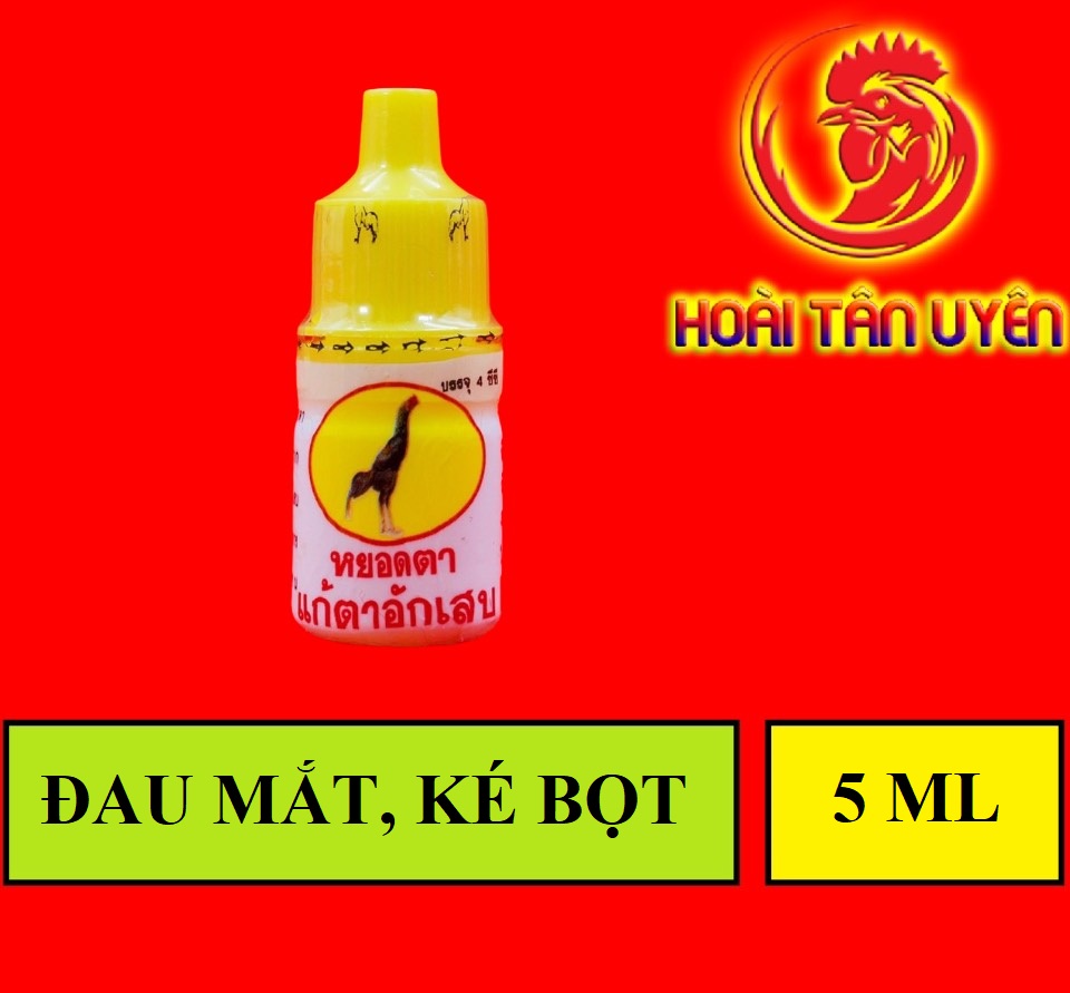 Sâu mắt, bọt mắt, viêm mắt cho gà đá