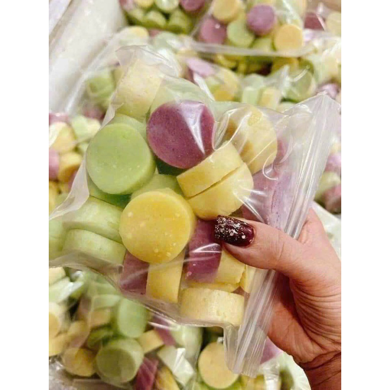 Xôi chiên phồng cắt khúc 3 màu 1kg