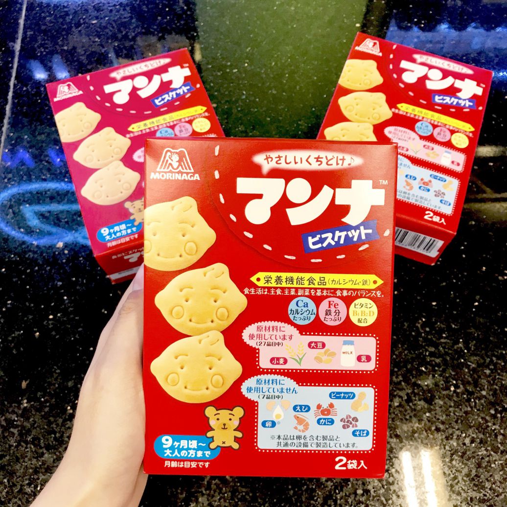 Bánh ăn dặm Morinaga Manna cho bé từ 7 tháng