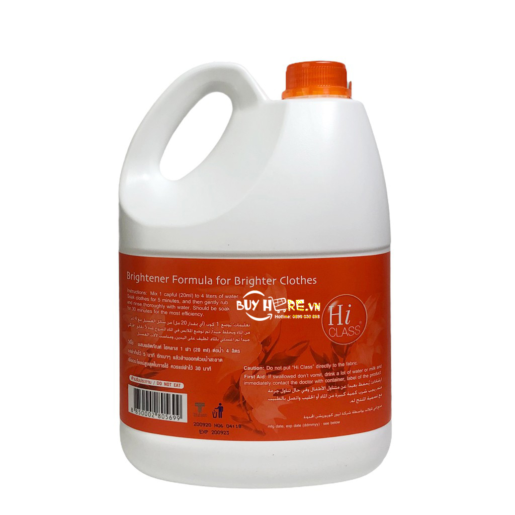 [Chính hãng] Nước giặt Hi Class 3500ml đậm đặc - Hàng Thái Lan [Hàng Auth - Chọn màu]