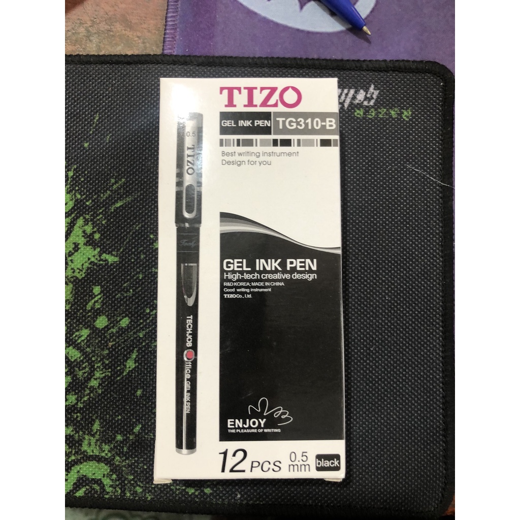 Hộp 12 Bút Bi Nước Tizo nét 0.5mm