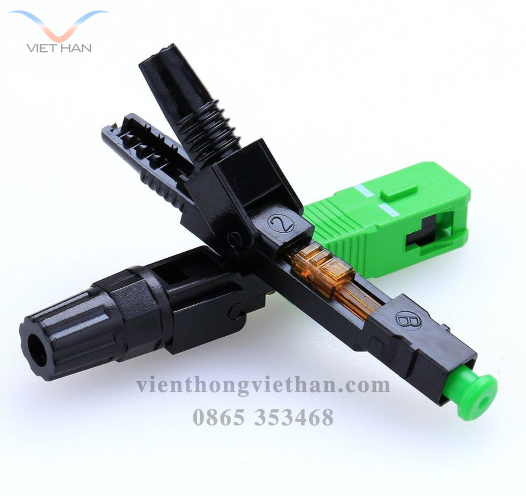Vỉ 10 Đầu nối quang Fast Connector SC/APC