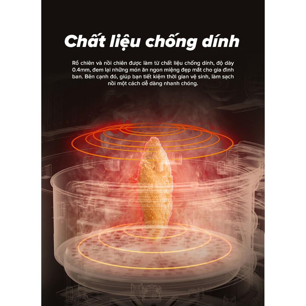 Nồi chiên không dầu Sharp KF-AF42MV-ST (Dung tích 4.2 lít Bảo hành 12 tháng Toàn Quốc)